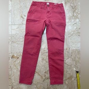 Gap red skinny ankle jeans